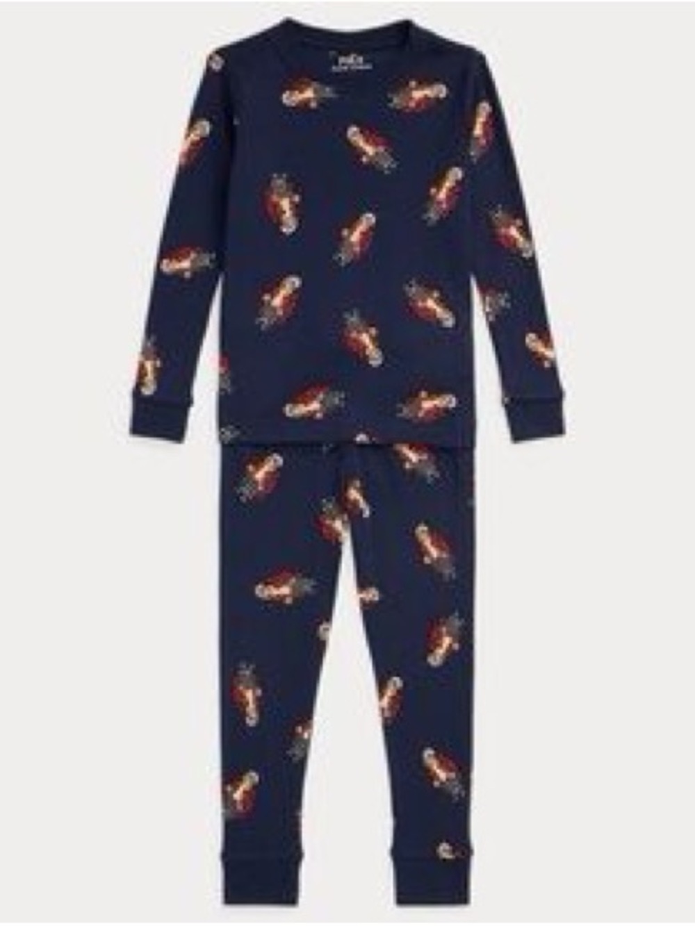 Ralph Lauren Polo Kids Dark Blue(Navy)  Bear Pajamas 4T
